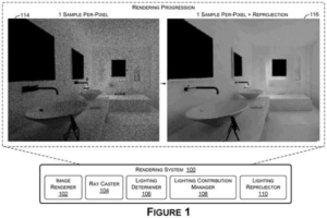 Patent drawing: Nvidia Patents Technology to Reuse How Light Bounces Are Calculated Across 3D Scenes