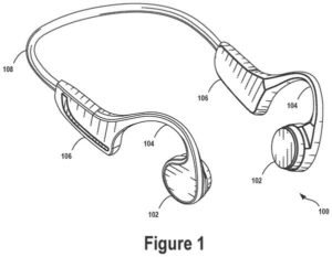 Patent drawing: Google Patents an AI System That Rebuilds Your Voice from Head Vibrations to Cut Out Background Noise