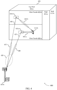 Patent drawing: Qualcomm Patents a Way to Route Phone Signals In and Out Through Different Windows