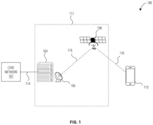 Patent drawing: Apple Patents a System That Hands Your Phone Off from Cell Towers to Satellites
