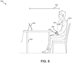 Patent drawing: Google Patents a Way to Measure Blood Pressure Using Radar and a Wearable Together