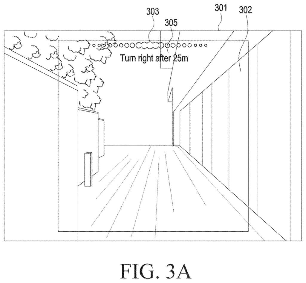 An augmented reality navigation display overlays directional guidance onto a real-world view captured by a phone's camera. Drawing from patent filing US 2026/0287387 A1.