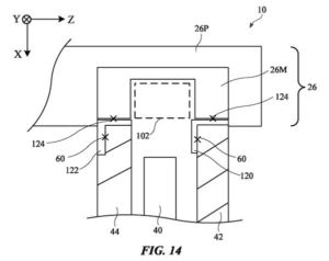 Patent drawing: Apple Patents a Lens-Holding Frame Design for Clearer Smart Glasses Views