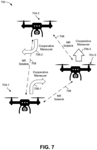 Patent drawing: Qualcomm Patents a System That Lets Cars and Drones Negotiate Flight Paths