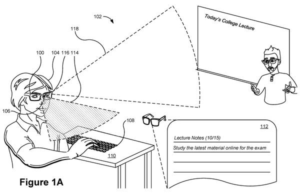 Patent drawing: Meta Patents AR Glasses That Let You Type on Any Flat Surface