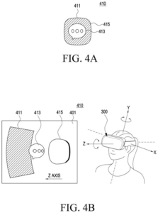 Patent drawing: Samsung Patents a Way to Open Apps by Pushing 3D Icons Into the Screen