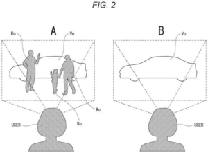 Patent drawing: Sony Patents AR Glasses That Turn Real Objects Transparent When They Block Your View