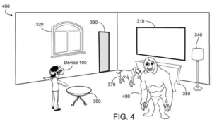 Patent drawing: Sony Patents a System That Scans Your Room to Shape What You See