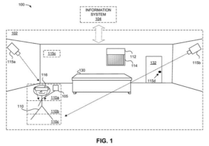 Patent drawing: Apple Patents a Way to Build a Complete Face Model by Combining Two Devices' Cameras