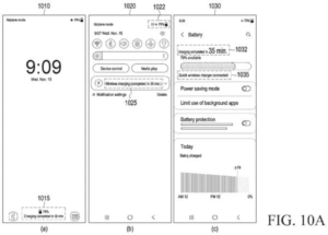 Patent drawing: Samsung Patents a Fix That Keeps Your Charging Screen Active During Wireless Power Pauses