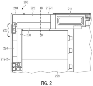 Patent drawing: Intel Patents a Way to Share Space Between a Phone's Speaker and Its Antenna