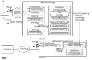 Patent drawing: Microsoft Patents a Way to Tune Your Device's Vibrations to a Specific Pitch