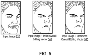 Patent drawing: Google Patents an AI System That Applies Facial Expression Edits Across Any Photo
