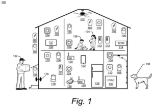 Patent drawing: Google Patents a System That Turns Smart Home Sensor Data Into Suggested Actions
