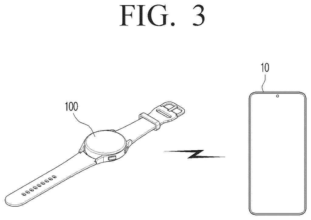 A smartwatch syncs workout and health data wirelessly with a smartphone to adjust exercise routines on the fly. Drawing from patent filing US 2026/0306909 A1.