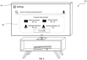 Patent drawing: Sony Patents an AI That Picks Your Game Settings From a Plain-English Request