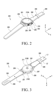 Patent drawing: Samsung Patents a Watch Band That Tightens Itself When You Start a Workout