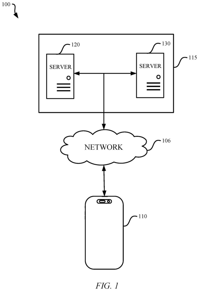 A smartphone connects to paired servers designed to share workloads over a network without pausing calculations. Drawing from patent filing US 2026/0311057 A1.