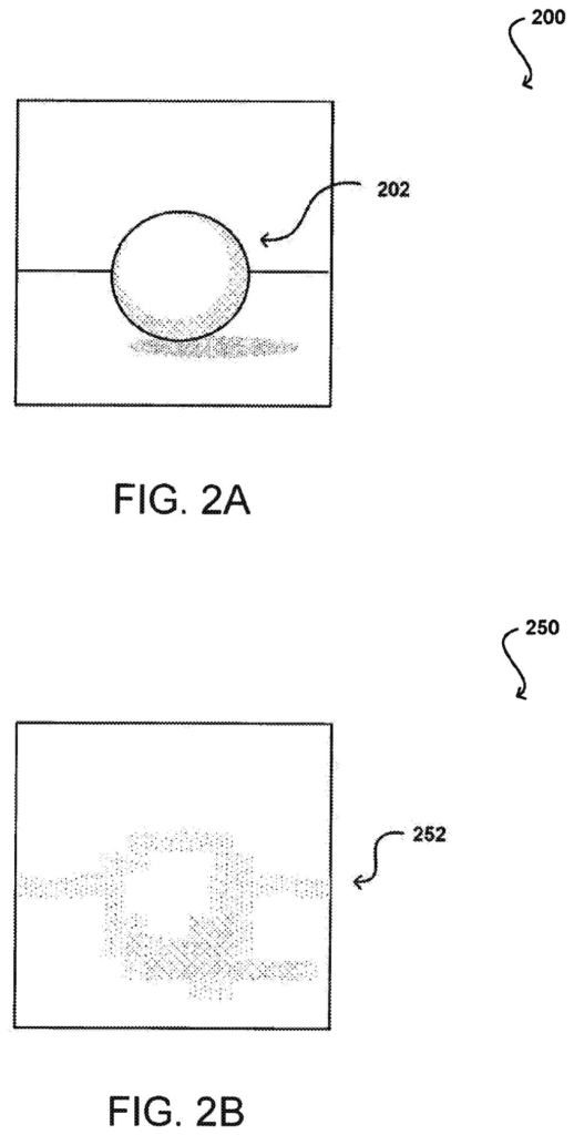 A clear picture of a sphere alongside the blurry errors left behind when standard streaming shrinks it. Drawing from patent filing US 2026/0311380 A1.