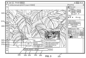 Patent drawing: Adobe Patents an AI Photo Brush That Lets You Dial In How Much Changes