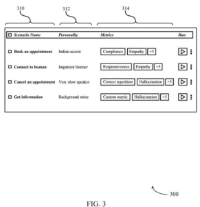 Patent drawing: Salesforce Patents a Fake Caller to Test AI Phone Assistants Before Real Customers Do