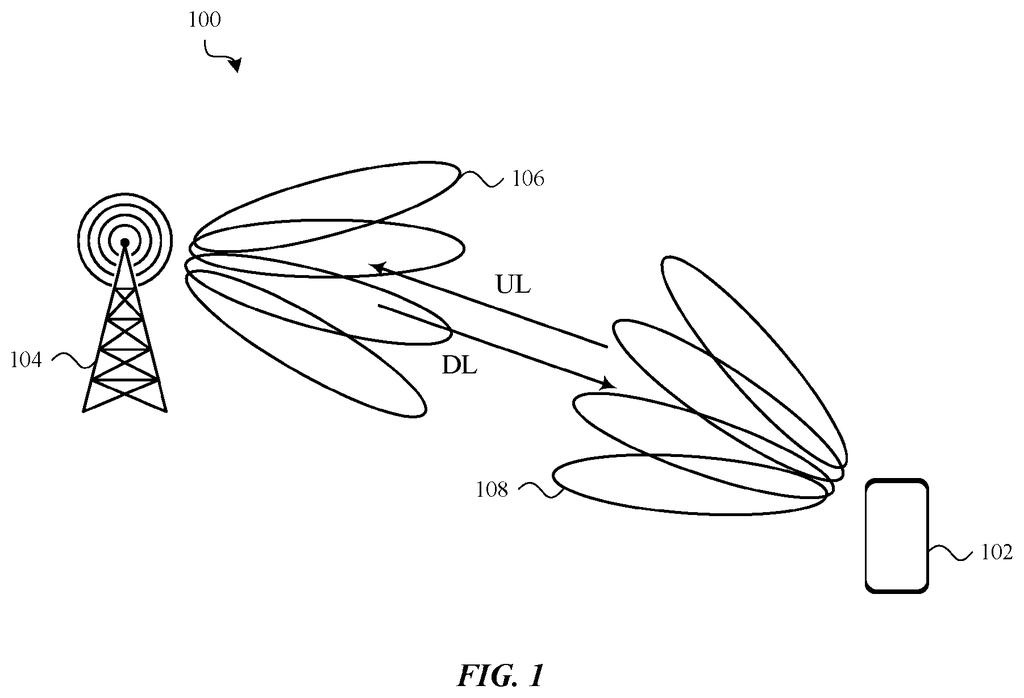 A phone and a cell tower aim focused signals at each other to build a stronger wireless connection. Drawing from patent filing US 2026/0312745 A1.