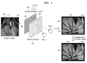 Patent drawing: Samsung Patents a Fix for Jagged Lines on Screens That Show 3D Without Glasses