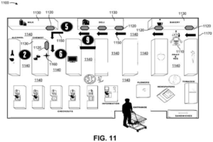 Patent drawing: Qualcomm Patents Store Shelf Price Tags That Point You to the Product You Want