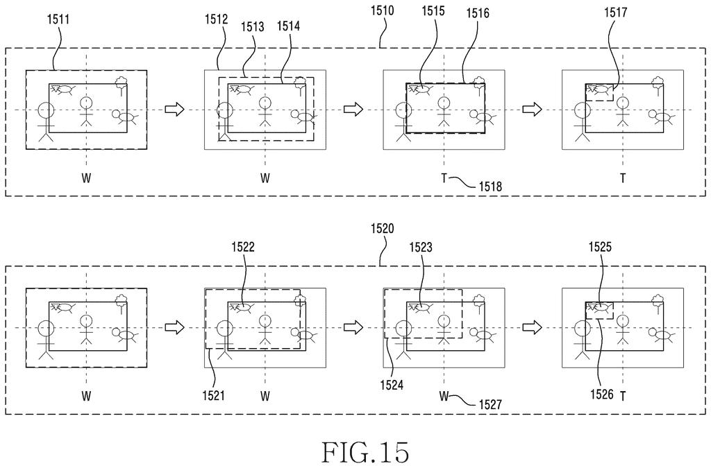Video recorded across wide and telephoto lenses shows how the phone crops into a scene to smooth out jittery zoom transitions. Drawing from patent filing US 2026/0323139 A1.